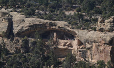 Puebla zbudovaná pod skalními převisy v národním parku Mesa Verde v Coloradu 